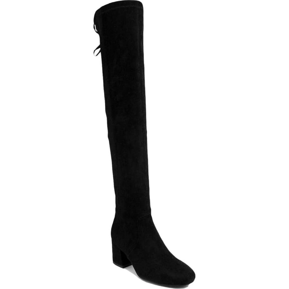 Sugar Womens Ollie Padded Insole Over-The-Knee Boots Black